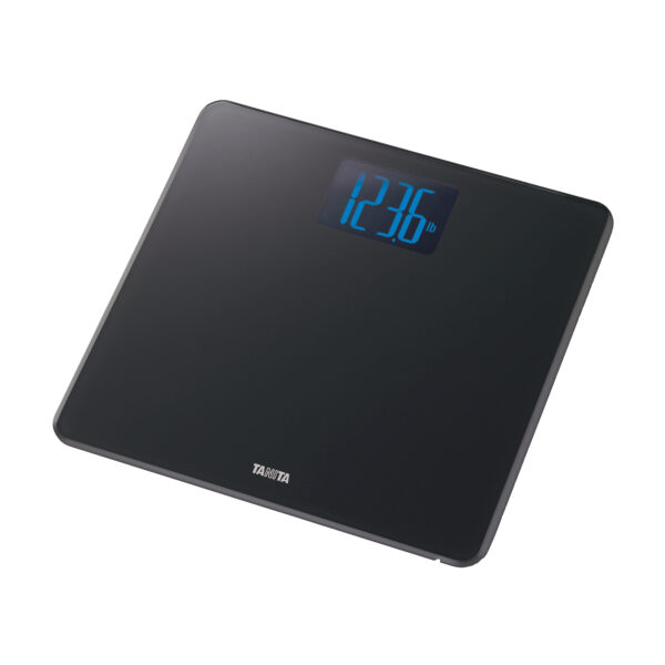 High capacity digital bathroom scale with extra-large backlit LCD display