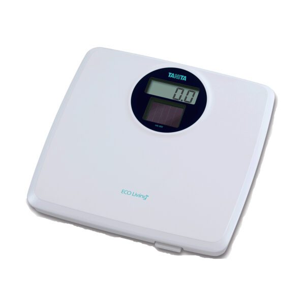 Solar-powered digital scale