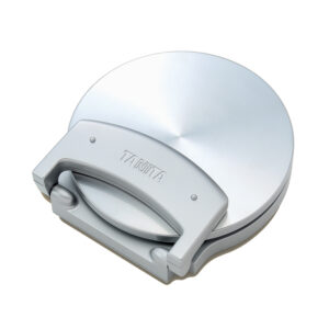 Compact lithium stainless steel digital scale with foldaway display