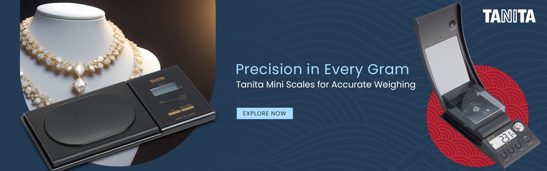 Tanita jwellery scale Banner